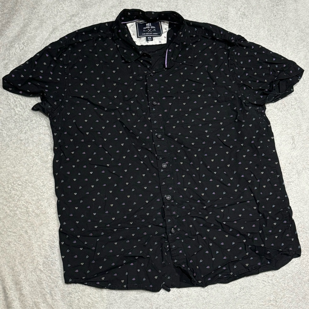MBX Premium Goods Size M Short Sleeve Button Up